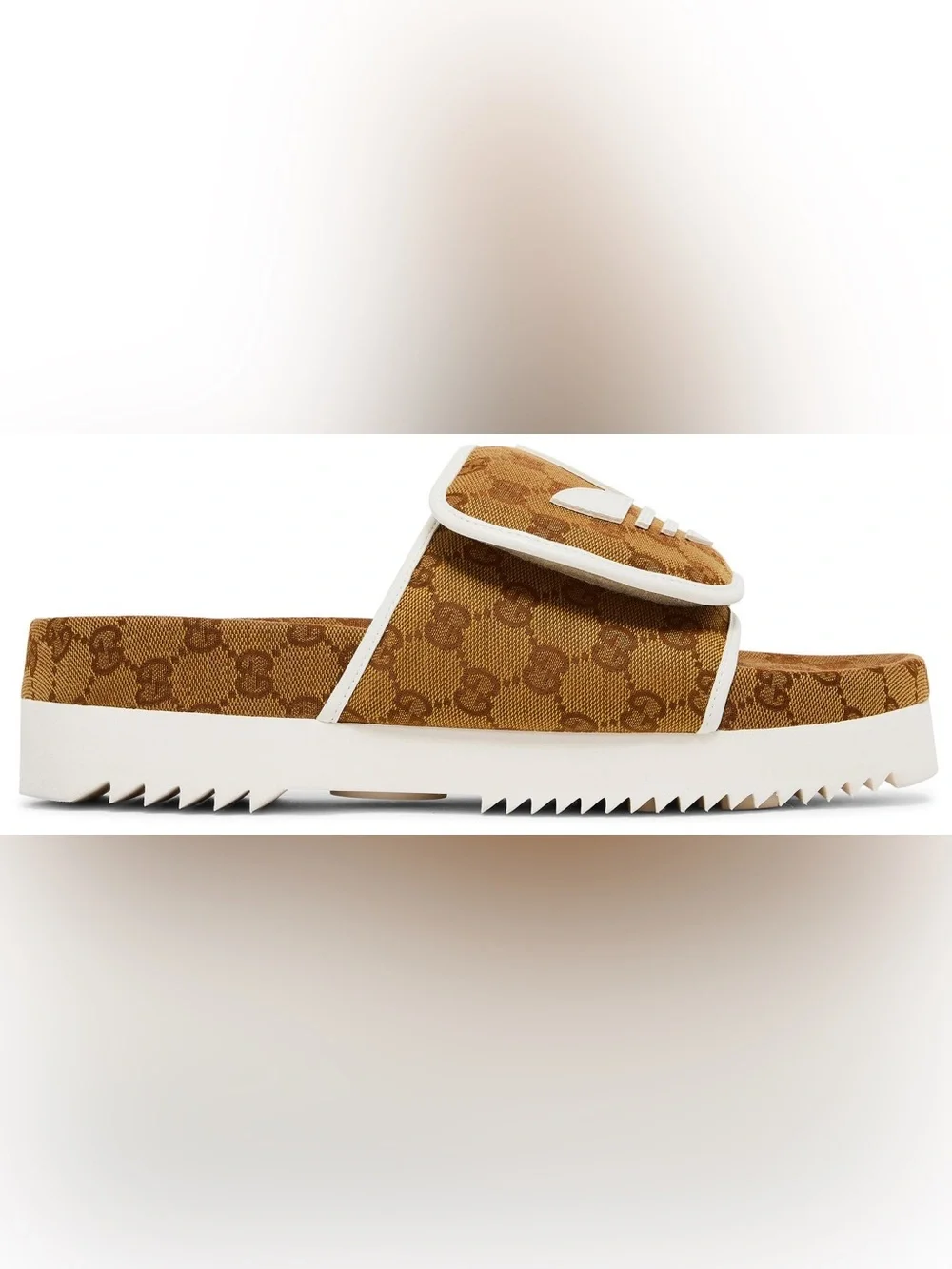 NWB Authentic Gucci x Adidas GG Monogram Platform Slides Men’s 10